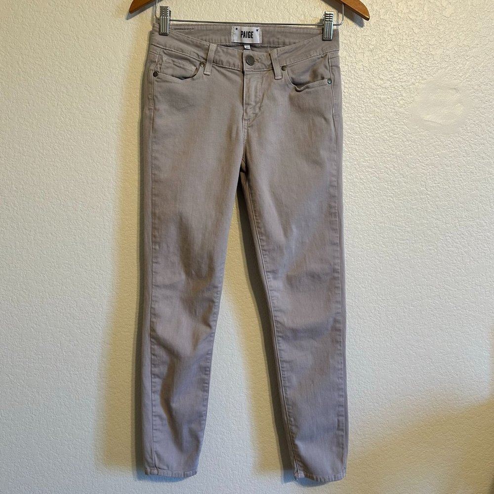 PAIGE Verdugo Ankle Grey Skinny Pants Size 27